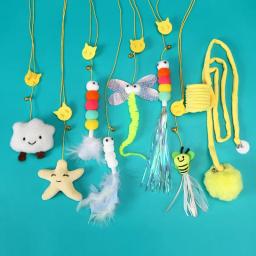 Retrátil pendurado porta tipo brinquedo interativo para gatinho, gato brinquedos, elasticidade, mouse, catnip, corda de arranhão, pet fornecimentos, presente - Image 2