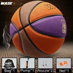 WADE Genuine Leather Particle Basketball, adequado para uso ao ar livre com bomba livre - Image 2