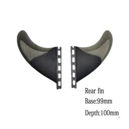 Fiberglass Surfboard Fins Set para Wakeboard, Fiberglass Fins-Acessórios Skimboard Traseiro, BiLong Futures, Fibra de Carbono, XS-Traseira, 2 Pcs - Image 4
