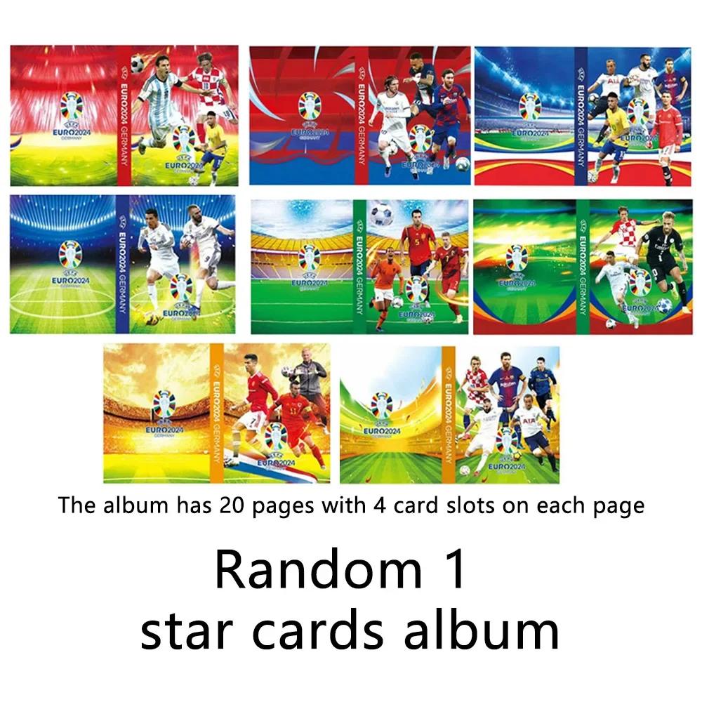 Cartões estrela de futebol dourados e prateados para fãs, coleção de cartas comerciais de futebol puro, TCG, presentes infantis, jogo de fãs, coleção de fãs, 2024 - Image 1
