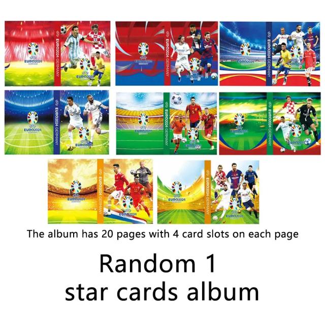 Coleção de Cartões Estrela de Futebol Dourados e Prateados para Fãs: Presentes Ideais e Jogo de Cartas TCG 2024