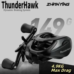 Carretel ThunderHawk Baitcast: ultraleve, anti-folga, relação de engrenagem de 7,1:1, arrasto de 4,5 kg, rolamentos inoxidáveis/cerâmicos para fundição longa - Image 1