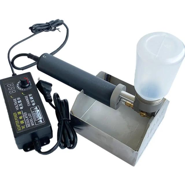 Kit Completo de Máquina de Corte Elétrico Portátil para Couro - Ferramentas de Artesanato DIY com Velocidade Ajustável e Acabamento Profissional