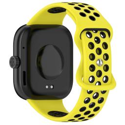 Silicone Sport Pulseira para Xiaomi Redmi Watch 4, Pulseira Respirável, Pulseira Confortável, Pulseira Inteligente - Image 3