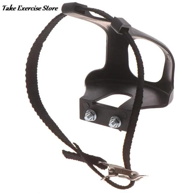 Conjunto de Acessórios para Bicicleta: Clipes para Dedo do Pé com Tiras para Ciclismo de Estrada e Mountain Bike - Cor Preto
