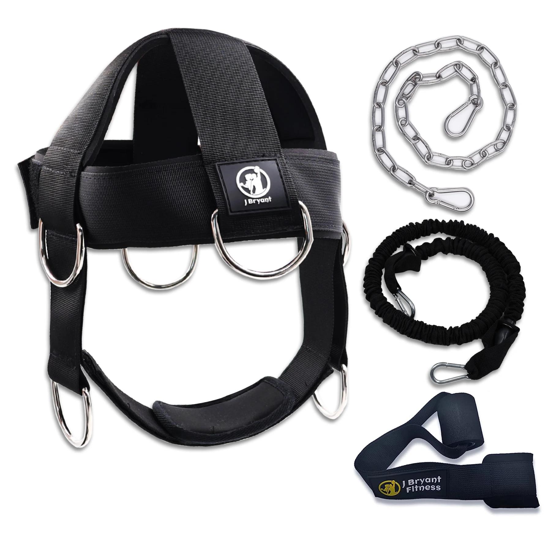 Arnês de pescoço e cabeça para levantamento de peso, treinamento com bandas de resistência, âncora porta e corrente, treino muscular gama completa - Image 1