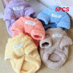 Roupas De Veludo Nuvem Para Pet, Material De Pelúcia, Pano Pequeno Pet, Suprimentos De Gato, Outono E Inverno, 5Pcs - Image 1