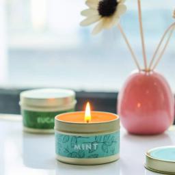 Velas Aromáticas Perfumadas Sem Fumaça, Estanho De Viagem Criativa, Cera De Soja Natural, Decorativa De Casamento, Caixa De Presente, Pacote De 6 - Image 6