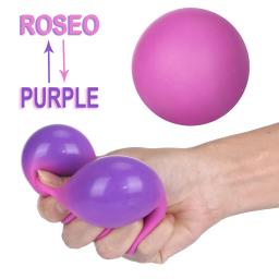 Anti-stress squeeze bolas para crianças e adultos, pressão squeeze bola, alívio do estresse, mudança de cor, brinquedo squishy, novo - Image 3