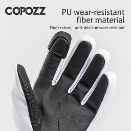 Copozz luvas de esqui de inverno hipora diafragma 3m thinsulate luvas de snowboard térmica quente tela de toque luvas de esqui das mulheres dos homens - Image 3