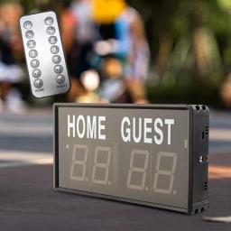 Eletrônico Scoreboard Futebol Árbitro Mini Digital Score Score Board Pontuação para Outdoor Cornhole Sports Home Futebol - Image 3