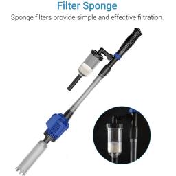 Aquário elétrico cascalho mais limpo tanque de peixes filtro de sifão automático bomba de mudança de água vácuo cascalho mais limpo bomba de filtro de água - Image 5