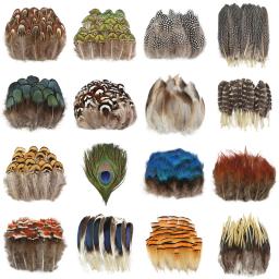 Pavão de frango natural e feisão penas pequenas para artesanato, bordado, acessórios de artesanato, decoração de jóias DIY, atacado - Image 1