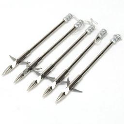 6 pçs aço inoxidável peixe dardos estilingue arco seta caça pesca catapulta dardo arpão profundo-água tiro acessórios de peixe - Image 4