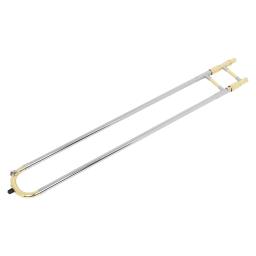 Instrumento de latão profissional com caixa, Trombone plano Tenor B, Chifre dourado e prateado, Pano de limpeza, Acessórios musicais - Image 6