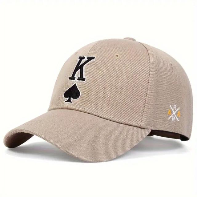 Boné Snapback Unissex de Beisebol e Hip Hop para Primavera e Outono, Estilo Rei de Pôquer