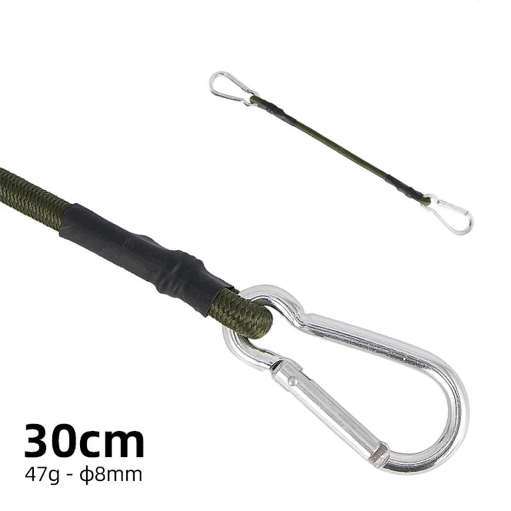 Cabo de bungee correias cordões mosquetão clipe amarração cinta elástica cinta de bagagem ao ar livre estiramento equipamentos de acampamento conjunto - Image 1