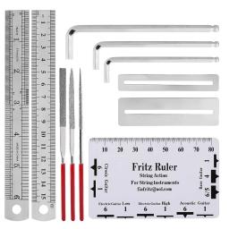 26 pçs kit de ferramentas de reparação de guitarra com saco de transporte manutenção ferramenta de limpeza kit para ukulele baixo guitarra elétrica acessórios peças - Image 4