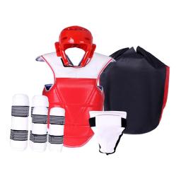 Equipamento protetor para treinamento em artes marciais, Taekwondo masculino, equipamento versátil, vermelho - Image 1