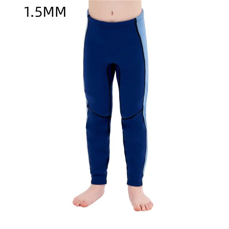 Terno de mergulho em neoprene para crianças, traje de manga comprida, maiô grosso para meninos e meninas, mantenha roupas quentes - Image 1