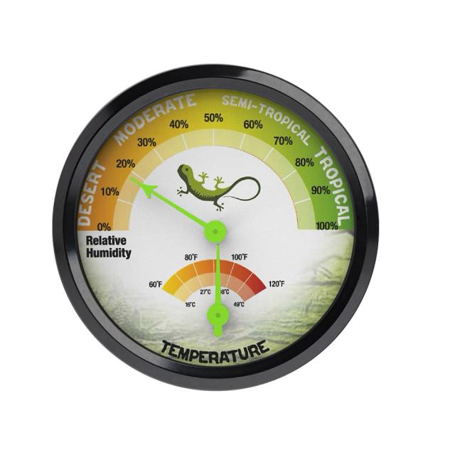 Termômetro e Higrômetro Yieryi-Pet para Terrários de Répteis, Testador de Temperatura e Umidade Adesivo sem Bateria