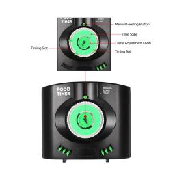 Alimentador Automático para Aquário, Máquina De Alimentação De Tanques De Peixes, Suprimentos Ecológicos, Saída De Comida Ajustável - Image 3