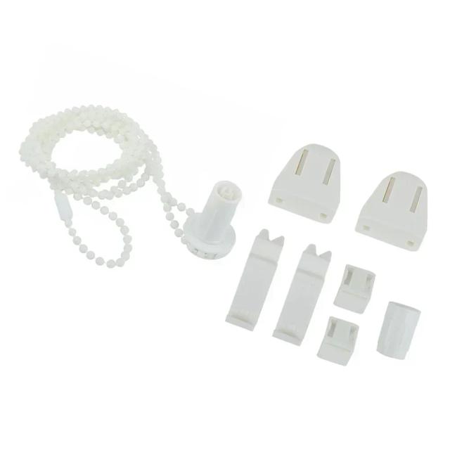 Conjunto Completo de Acessórios para Persianas de Rolo - Suportes e Peças de Reposição para Cortinas e Cegos