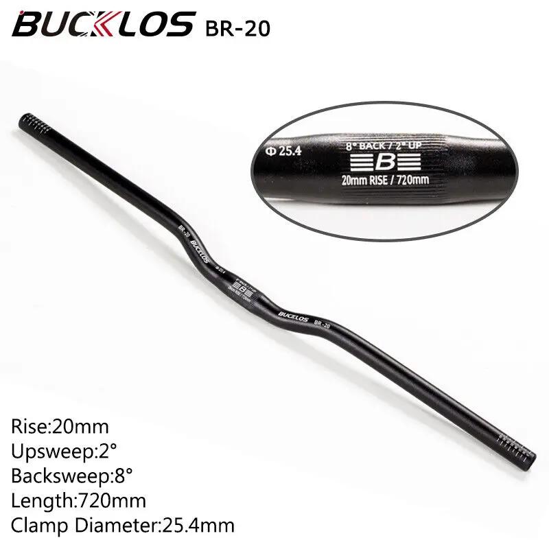 Bucklos mountain bike guiador 31.8mm 25.4mm barra riser bicicleta 620/660/720/780mm liga de alumínio mtb guiador peças ciclismo - Image 1