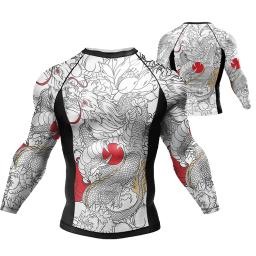 Cody Lundin camiseta de compressão para homens, mma, bjj, boxe esporte rashguard, sublimação impressa, jiu jitsu, corrida ginásio, kickboxing jersey - Image 5