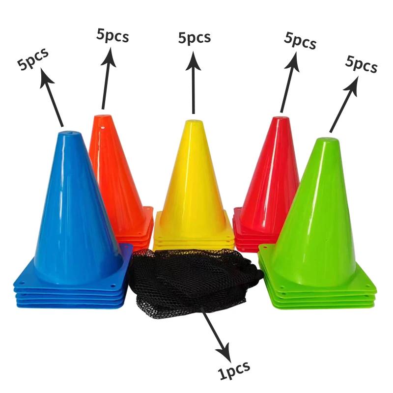 Cones Marcadores Coloridos para Futebol, Cones De Treinamento De Agilidade, Cones De Marcadores De Futebol, Preço Barato, Venda Quente, 25PCs - Image 1