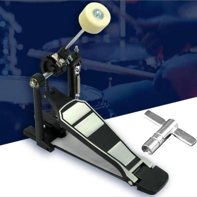 Pedal de Bumbo Single Kick: Conecte-se ao Ritmo com o Batedor e Tecla de Tambor para Bateristas de Metal e Rock