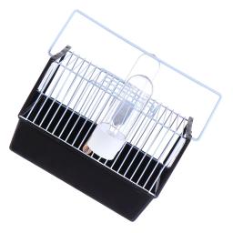 Gaiola De Alimentação De Pássaro De Plástico Portátil, Gaiola Pequena, Handheld, Transporte De Papagaio, Mala De Animais De Estimação, Aves Suprimentos - Image 2
