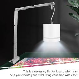 Tanque de peixes Luz Suporte para Planta Aquática, Lâmpada Rack, Pendurado Titular, Metal Aquário Lâmpada, Suporte em Pé, Pet Supply - Image 1