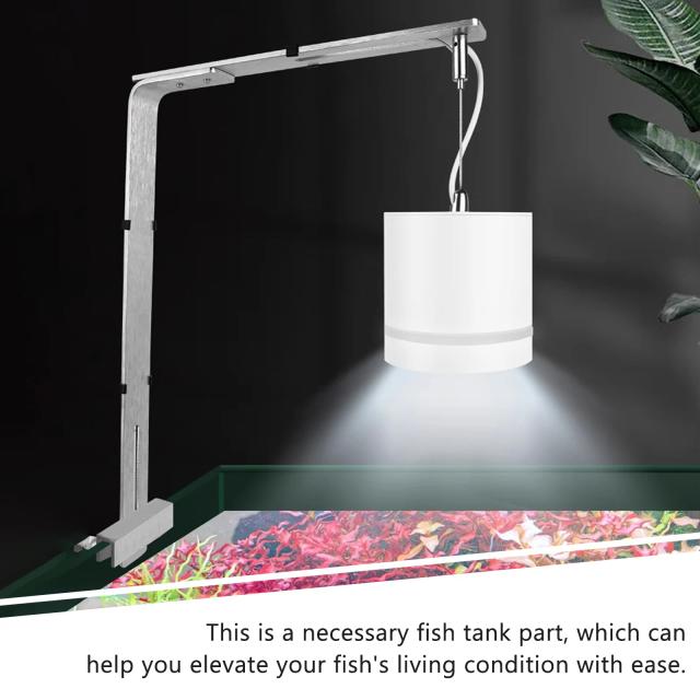 Suporte de Metal para Lâmpada de Aquário com Rack para Plantas Aquáticas e Tanque de Peixes