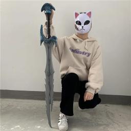 1:1 Cosplay Guerra Besta Elfo Espada Arma Role Playing Game Espada Dragon Scale Espada Carnaval Cos Arma Modelo brinquedo Borracha Unsharpen - Image 6