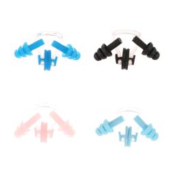 Soft Silicone Impermeável Natação Nariz Clipe Earplugs, Kit de Proteção Pessoal, Mergulho Surf Natação Acessórios, 1 Set - Image 5