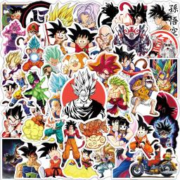 50/100 pçs anime dragon ball adesivos para crianças diy graffiti skate portátil garrafa de água motocicleta brinquedo dos desenhos animados decalques adesivo - Image 3