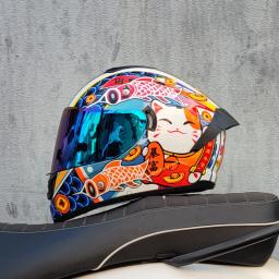 Capacetes de motocicleta para homem e mulher usar lente dupla locomotiva capacetes cascos para capacete da motocicleta - Image 5