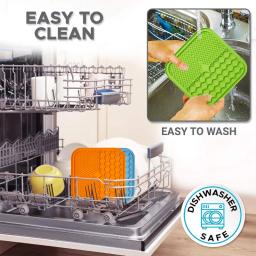 Tapete de silicone para pet, prato Slow Food para cachorro, distração de banho, alimentação itinerante, tudo para cães, escolha - Image 5