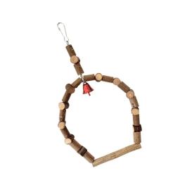 Animal estimação pássaro playstand brinquedo gaiolas pendurado balanço balanço pássaro pé poleiros brinquedo - Image 5
