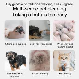 Espuma de Limpeza a Seco para Pet, Gel de Banho, Suprimentos para Cachorro, Gato, Cachorro, Shampoo Supp, Desodorante, Perfume, Esterilização, 200ml - Image 5