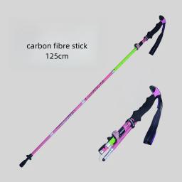 Ultra Light Trekking Pole, Bastão de caminhada dobrável, Pólos dobráveis, Bastões dobráveis, Luxo para homem de escalada, Fibra de carbono - Image 4