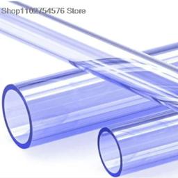 Tubo de PVC transparente para aquário, tubo UPVC, conector azul, suprimentos para aquário, diâmetro externo 20mm, 25mm, 32mm, 50cm - Image 1