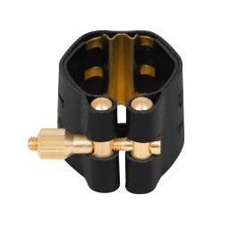Couro Saxofone Tenor Bocal com Cap, Metal Buckle Clamp Clip, Sopros Acessórios Para Instrumentos Musicais - Image 5