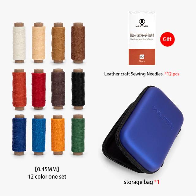 Conjunto de 12 Linhas Redondas Enceradas de Couro para Artesanato - Alta Qualidade em Poliéster para DIY e Pulseiras