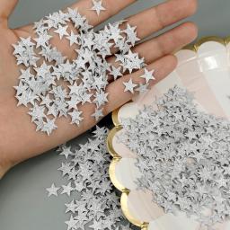 Confete Glitter Stars, Estrelado, Dourado, Prata, Rosa, Casamento, Festa de Aniversário, Árvore de Natal, Mesa Desert, Decoração de Presentes, 1cm, 1000Pcs - Image 1