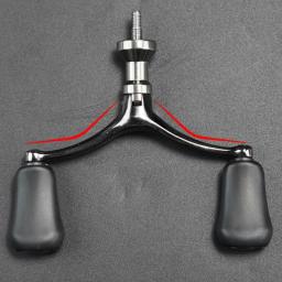Aço inoxidável ergonômico pesca roda punho, peças de aperto de substituição, parafuso-no botão, substituição Reel Handle, confortável - Image 3