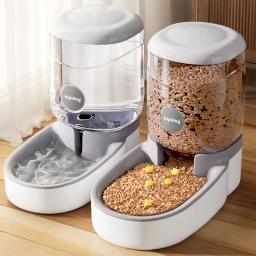 Alimentador automático de grande capacidade para animais de estimação, alimentação e tigela, distribuidor de água, suprimentos para cães e gatos, 3.8L - Image 1