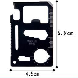 Canivete suíço multifuncional, Canivete de acampamento ao ar livre, Universal Wild Life Saving Tool, CardKnife portátil - Image 1