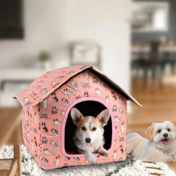 Abrigo impermeável dobrável para animais, casa dobrável para cães e gatos ao ar livre, Villa Tent para Pet - Image 1